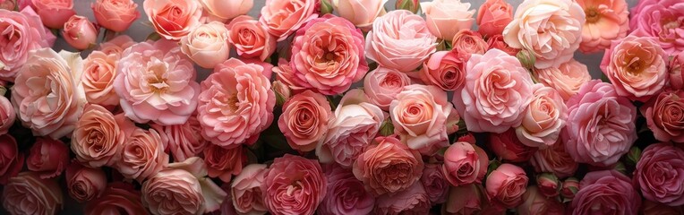 Romantic Roses as a Stunning Background for Your Design