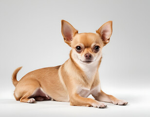 Obraz premium chihuahua puppy on white background