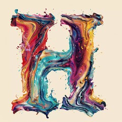 typography letter H
