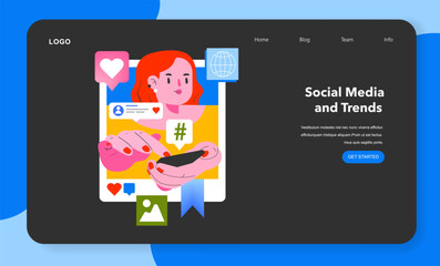 Momentary Marketing illustration. Vector illustration