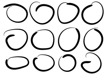 Hand drawn circle underline