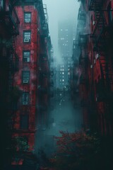Capture the essence of urban exploration with a low-angle view, blending Impressionisms dreamy brushstrokes for a unique perspective that whispers stories of the city