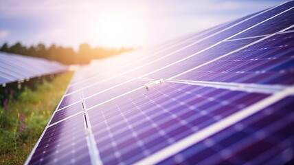 Solar panels. The source of electricity in the modern world. Environmentally friendly electricity