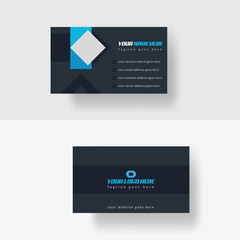 Modern creative and clean professional business card template design with picture. Stylish print ready, common and standard business card. For business, company and personal use.