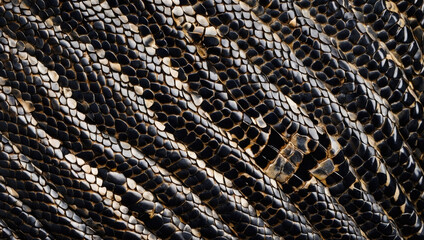 background of a snake skin closeup made with colorful scales