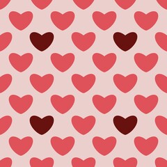 seamless pattern with hearts