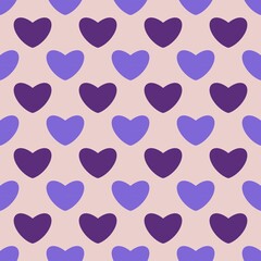 seamless pattern with hearts
