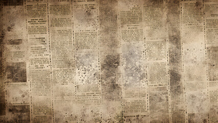 Fototapeta premium old-newspaper-with-halftone-patterns-abstract-dotted-texture-dominating-the-background-sepia-toned.