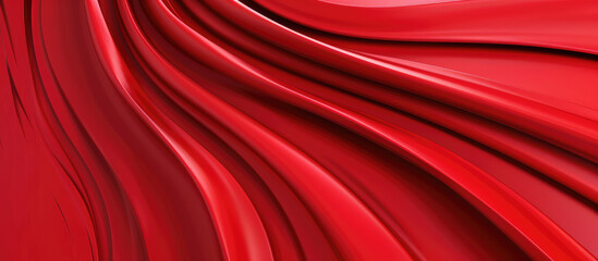 Obraz premium Red Abstract background for backdrop. Simple illustration wallpaper for presentation, banner, web. Minimalistic 3d texture.