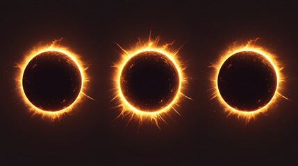 Illustrate the breathtaking beauty of a solar eclipse in exquisite detail