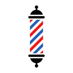 Barber pole icon isolated on white background