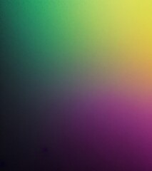 Obraz premium Colorful green, purple and yellow gradient background with grainy texture