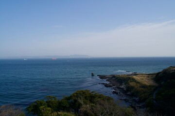 Kannonzaki Park and Tokyo Bay in the evening