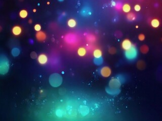 Luminous Dreams Abstract Background Banner with Bokeh blurred Lights