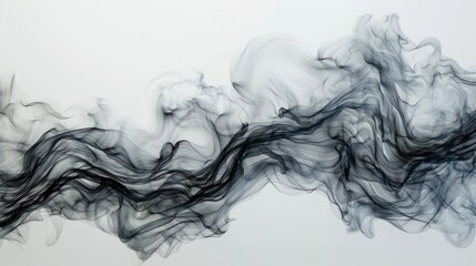 Black and white abstract painting.