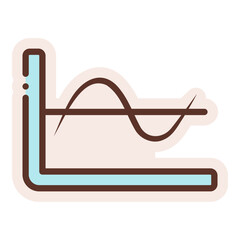 statistic line graph sticker