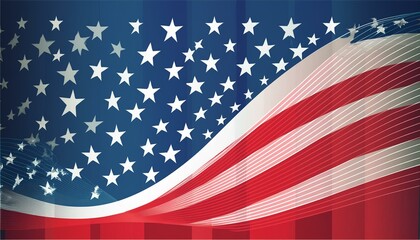USA flag theme colors background