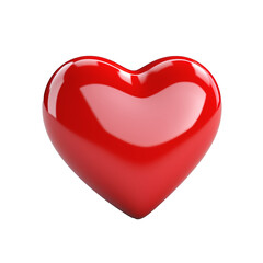 3d red heart icon png