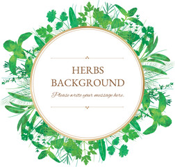 240501ハーブ丸型フレーム