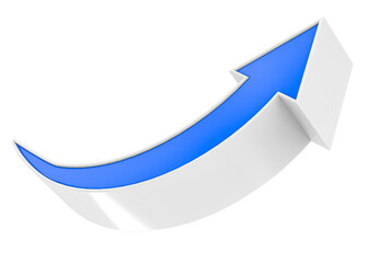 Flat design arrow 3D
