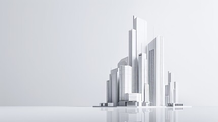 Obraz premium A city under construction.