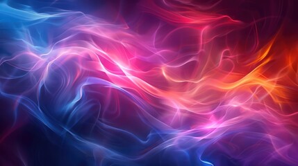 Colorful Abstract Background With Wavy Lines