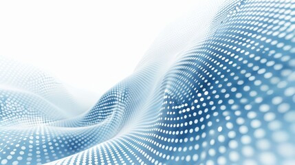 Blue and White Abstract Background With Dots