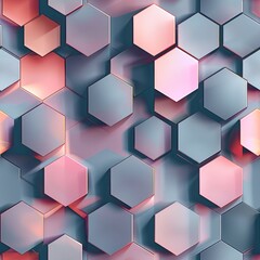 Abstract hexagons geometric pattern background