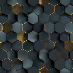 Abstract hexagons geometric pattern background