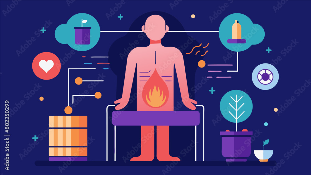 Aufkleber a visual breakdown of the health benefits of using an infrared sauna such as improved circulation de