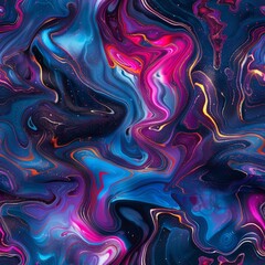 Abstract multicolored pattern in the style of liquid formations