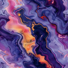 Abstract multicolored pattern in the style of liquid formations