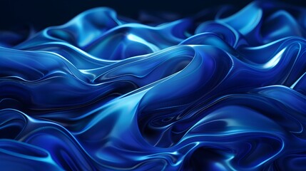 Obraz premium Captivating Blue Crystal Formation with Iridescent Holographic Textures in Surreal 3D Backdrop