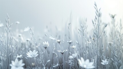  white flowers blooming in a beautiful bouquet background, Generative AI