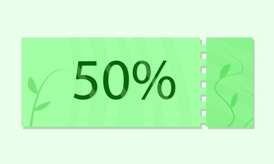 Green Eco-Friendly Coupon, 50% discount