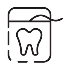 Care Clean Dental Line Icon