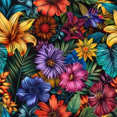 Colorful patterns, detailed style colorful drawings background