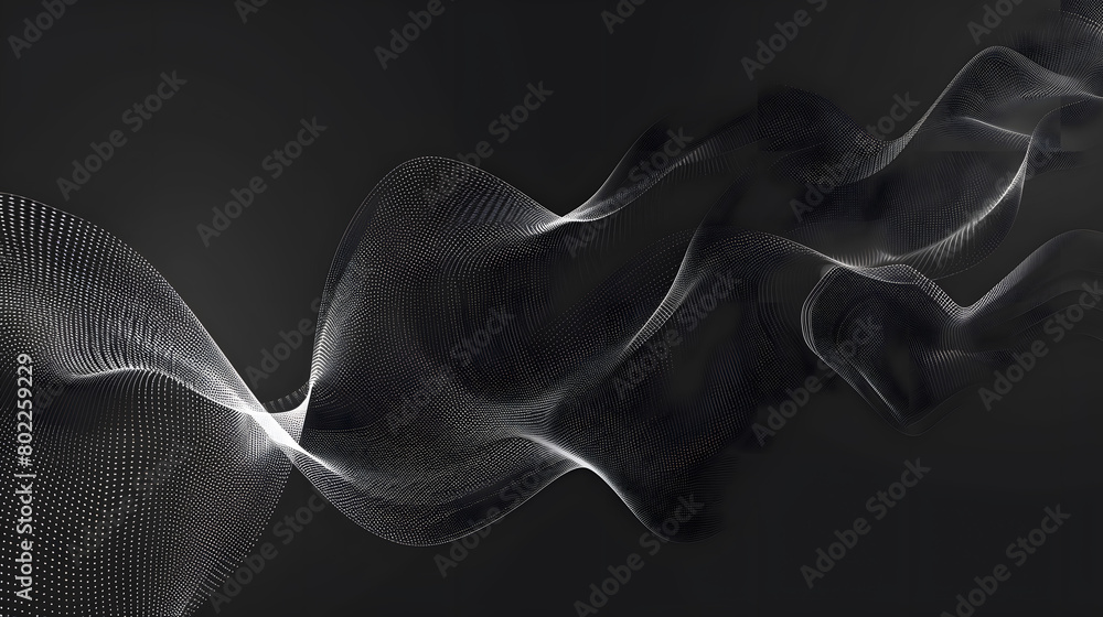 Aufkleber abstract wave element for design. digital frequency track equalizer. generative ai.
