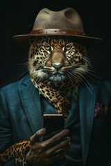 portrait of a leopard