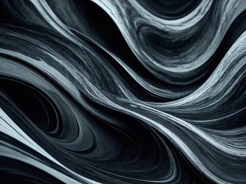 Fluxo Sereno: Ondula&ccedil;&otilde;es Abstratas em Monocromia como Pano de Fundo