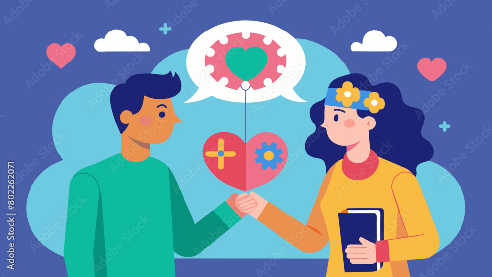 Poster a neurodivergent mentor and mentee bond over their shared interest in a particular topic using it as