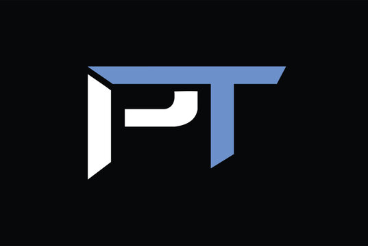 Letter PT or TP  Logo Design , Creative Minimal TP, PT Monogram design