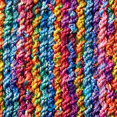 Seamless patterns, braids of crochet and crochet threads background