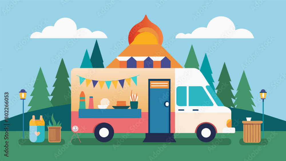Poster a unique mobile sauna service that sets up at music festivals providing festivalgoers with a refresh