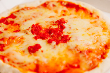 マルゲリータのピザ