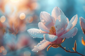 Flower_Magnolia_flowering