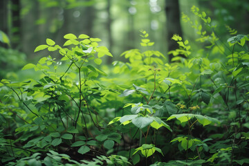 Obraz premium leaves in the forest