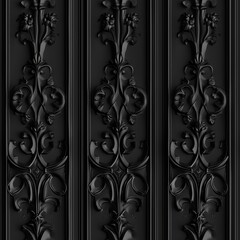 Smooth gothic shapes living patterns background