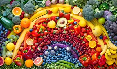 fruits and vetgetable for healthy concept