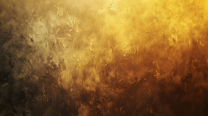 Grainy gradient background gray brown golden yellow glowing gradient Background. Generative AI.